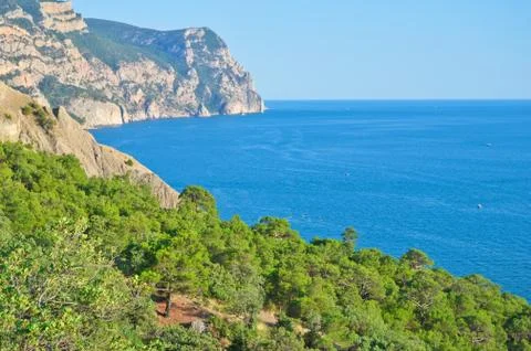View on the cape Aya Stock Photos