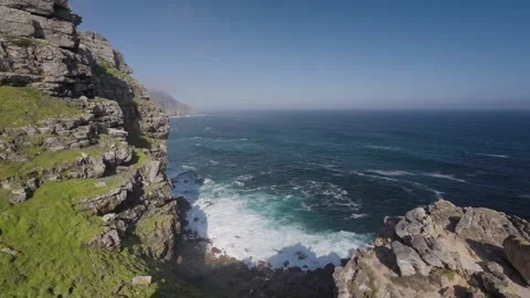 View of Cape Point from the Cape of Good Hope Stock Footage 324651639