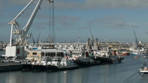 View Cape Town Cargo Port Stock Footage 120466793