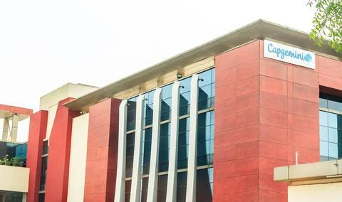 A view of Capgemini building located at Noida Special Economic Zone, India Stock Photos