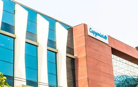A view of Capgemini building located at Noida Special Economic Zone, India Stock Photos
