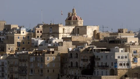 View of capital of Malta, Valetta 스톡 동영상 95435539