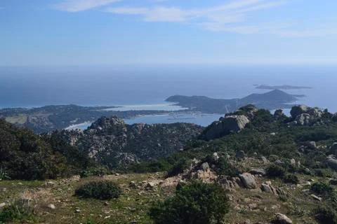 View of Capo Carbonara Stock Photos