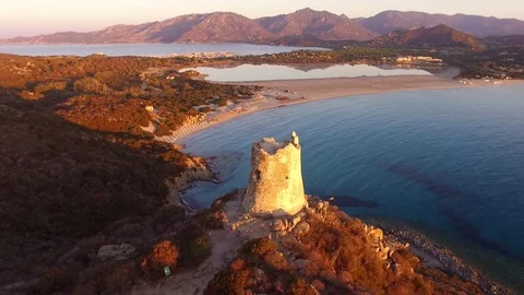 View on Capo Carbonara. Sardegna Stock Footage 82616574