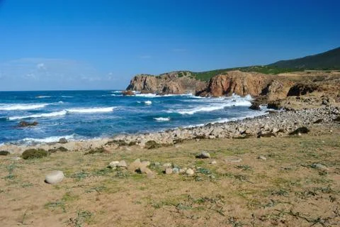 View of Capo Pecora Stock Photos