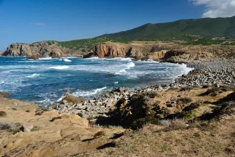 View of Capo Pecora Foto stock