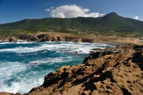 View of Capo Pecora Stock Photos