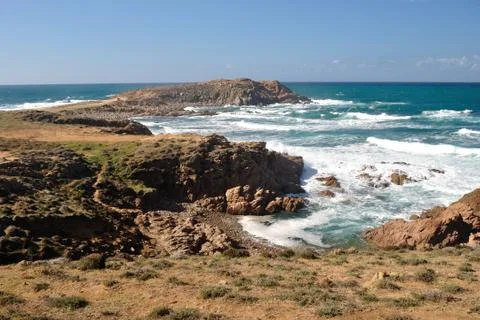 View of Capo Pecora Stock Photos