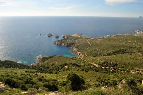 View of Capo Spartivento Stock Photos