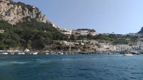 View of Capri Island in Naples Video stock 167269898