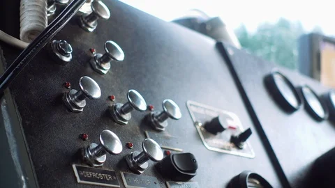 View from the captain's panel in a small boat Stock Footage 122408721