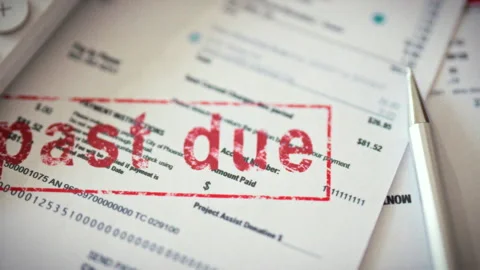 A view captures a receipt marked with a red seal bearing the inscription pas Stock Footage 338186347