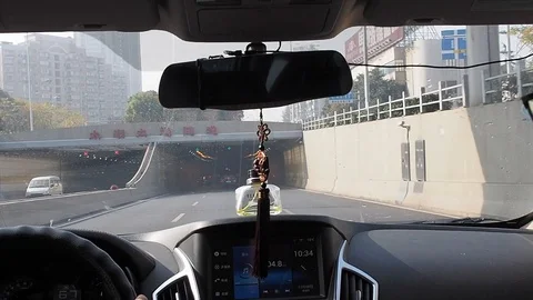 View from the car 25 Video stock 106588589