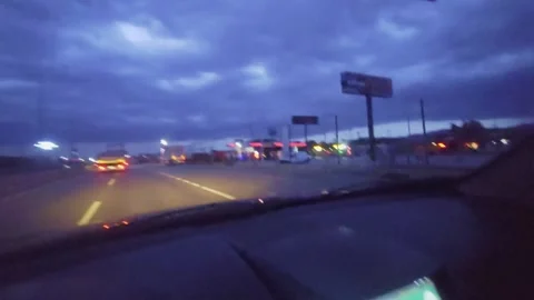 View a car driving on a highway. Stock Footage 284641980