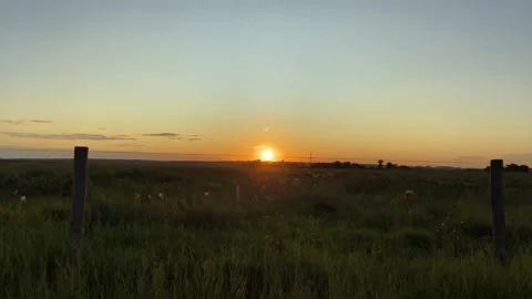 View from car driving at Sunset in the Nature Stock Footage 176632108