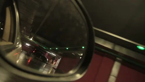 View from the car mirror. Video stock 118160980