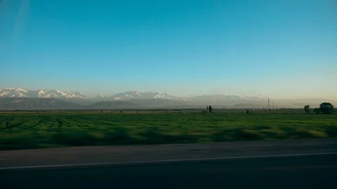 View from the car on the mountains 動画素材 107687510