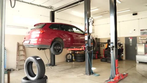 View of the car on the ramp 库存影片 142701045