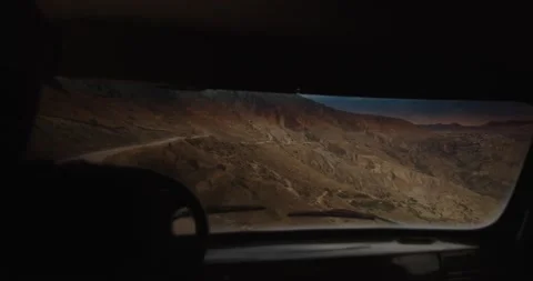 View from the car window on the field Video stock 232138724