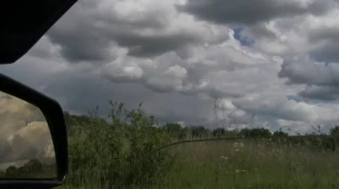 View from the car window Video stock 11358560