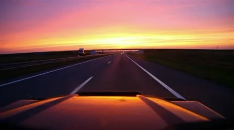 The view from the car window. Stock Footage 12696207