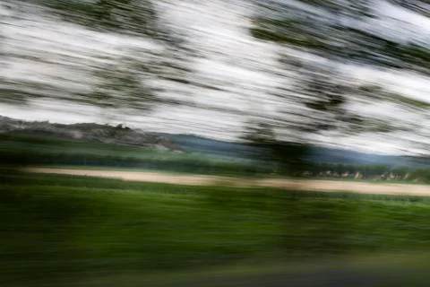 View from the car window. Stock Photos