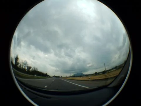 View from the car window Stock Photos