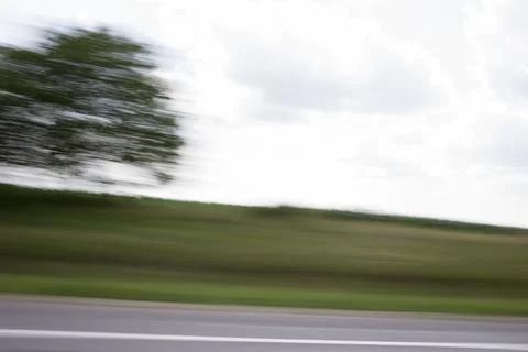 View from the car window. Stock Photos