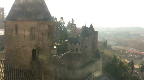 View of Carcassonne Stock Footage 133737