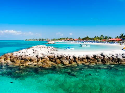 View of Caribbean Beach. Stock Photos