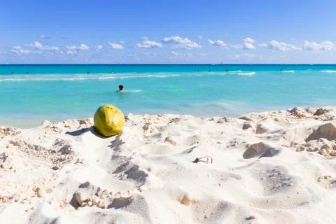 View of Caribbean Beach. Stock Photos