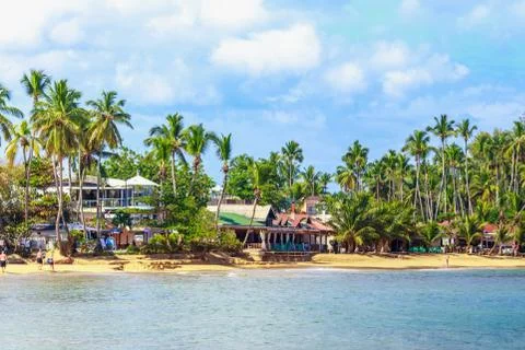 The view of caribbean beach Foto stock