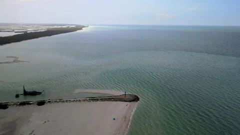 View of Caribe zone in yucatan 스톡 동영상 159385702