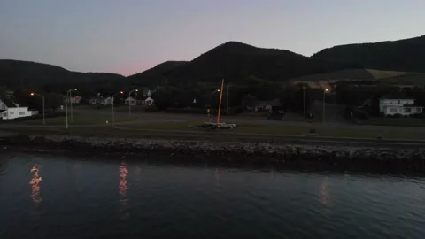 View of Carleton Sur Mer Stock Footage 143167114