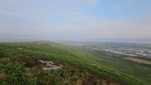 A view of carn brea monument in cornwall Video stock 244037226