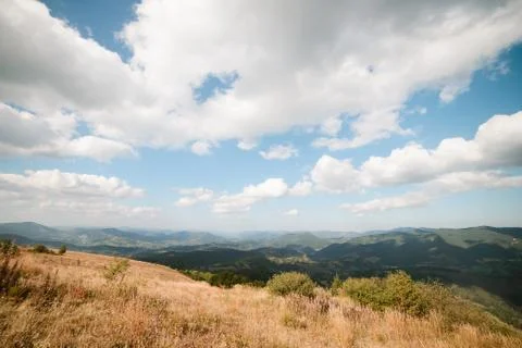 View of Carpathians mountains Stock Photos