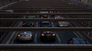 View Of Cars Moving On Brooklyn Bridge, New York City, Usa Stock Footage