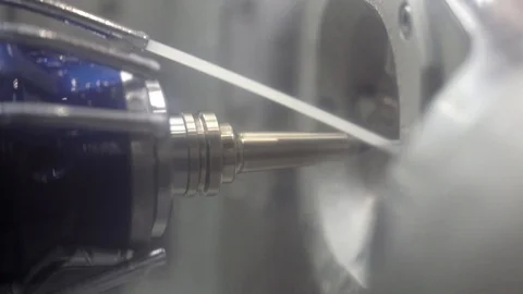 View at carving process in dental milling machine Stock Footage 107083216