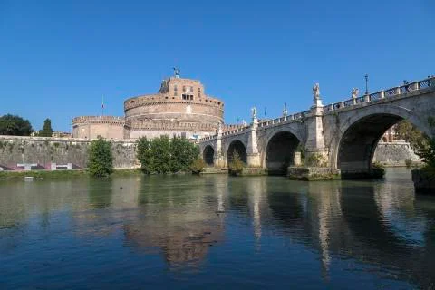 View of Castel Sant'Angelo Stock Photos