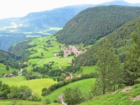 View from Castelrotto Stock Photos