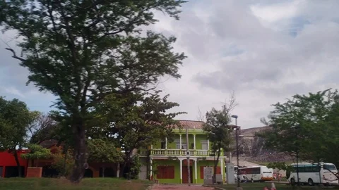 View of Castillo San Felipe while driving by in Cartagena,Colombia Stock Footage 103954554