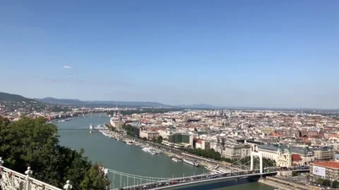 View From Castle Hill 1, Budapest, Hungary Stock Footage 135675150