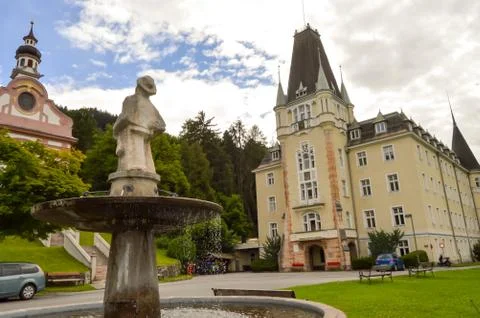 View of the castle of Mentelberg Stock Photos