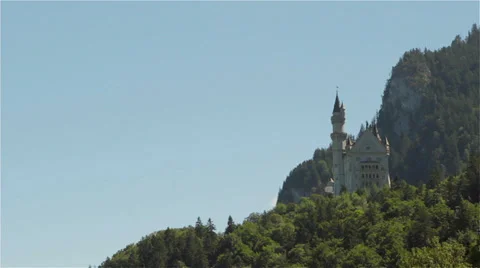 View of castle Neuschwanstein Stock Footage 27840082