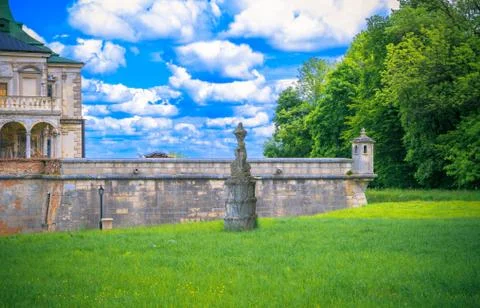 View of the castle Podgoretsky Stock Photos
