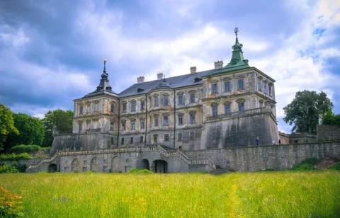 View of the castle Podgoretsky Stockfoto's