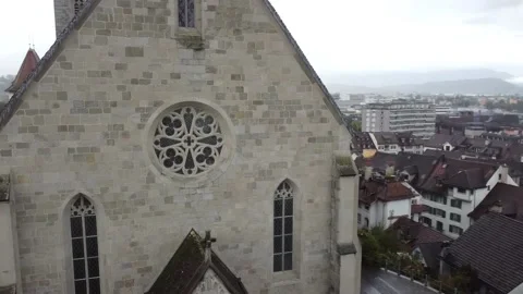 View of the castle of the river Stock Footage 142710122