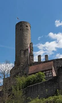 View of the castle ruin Eppstein in Hesse, Germany 2 Stock Photos
