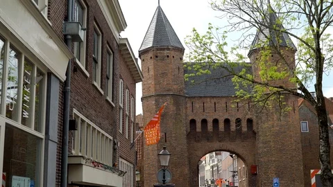 View of the castle towers Stock Footage 107941944