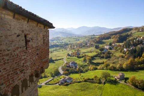 View from the castle window Stock Photos